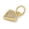 Rack Plating Brass Micro Pave Cubic Zirconia Pendants KK-K392-38G-2