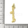 Rack Plating Brass Micro Pave Cubic Zirconia Connector Charms KK-C053-09G-3