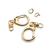 Iron Lobster Claw Clasps Keychain IFIN-WH0051-18G-1