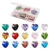 Craftdady 150Pcs 15 Colors Transparent Glass Beads GLAA-CD0001-09-7