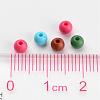 Solid Chunky Acrylic Ball Beads X-SACR-R812-4mm-M-4