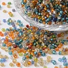 8/0 Silver Lined Round Glass Seed Beads X-SEED-K003-3mm-M07-1