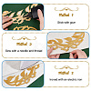 AHADERMAKER 14Pcs 7 Style Auspicious Cloud Computerized Embroidery Cloth Iron on/Sew on Patches DIY-GA0006-30-3