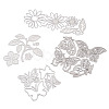Flower & Leaf & Butterfly Frame Carbon Steel Cutting Dies Stencils DIY-TA0002-88-3