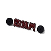 Word Redrum Zinc Alloy Enamel Pin Brooch JEWB-C028-03I-EB-3