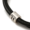 PU Leather Round Cord Multi-strand Bracelets SJEW-K002-07G-2