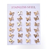 304 Stainless Steel Stud Earrings EJEW-H368-46G-3