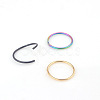 316L Stainless Steel Hoop Nose Rings WG46E6D-07-2