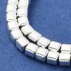 Electroplated Synthetic Non-Magnetic Hematite Beads Strands G-U003-18B-01-3