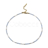 Glass Beaded Necklaces NJEW-P297-01G-02-1