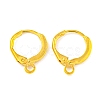 Brass Huggie Hoop Earring Findings KK-E138-G-NF-1