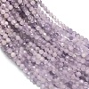 Natural Amethyst Beads Strands G-O166-28-4mm-01-2
