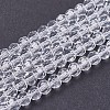 Transparent Glass Beads Strands EGLA-F120-NA01-1