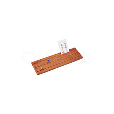 Wood Earring Display Card Holders ODIS-WH0070-09B-1