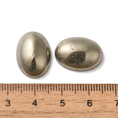 Natural Pyrite Cabochons G-G013-02H-1