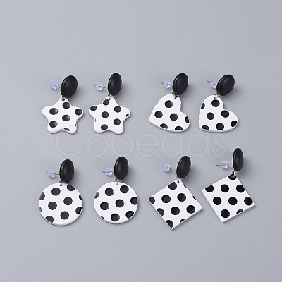 Dangle Stud Earrings EJEW-JE04034-1