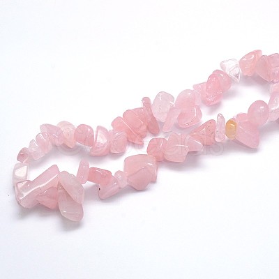 Natural Rose Quartz Beads Strands G-O049-B-60-1