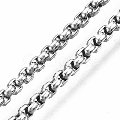 Non-Tarnish 3.28 Feet 304 Stainless Steel Venetian Chains X-CHS-S009-001-1