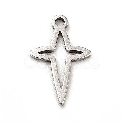 Non-Tarnish 201 Stainless Steel Pendants STAS-P312-15P-1