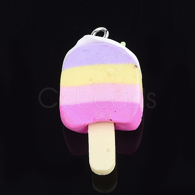 Handmade Polymer Clay Pendants CLAY-S091-06G-1