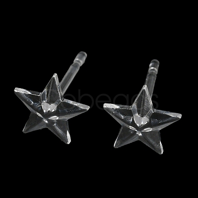 Resin Stud Earring Findings X1-FIND-H046-11-1