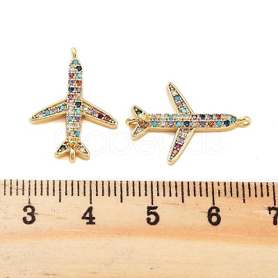 Rack Plating Brass Cubic Zirconia Pendants KK-S379-04G-1