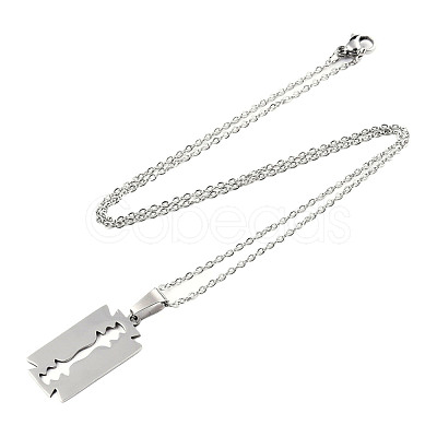 Non-Tarnish 201 Stainless Steel Pendants Necklaces NJEW-S105-JN721-45-1-1