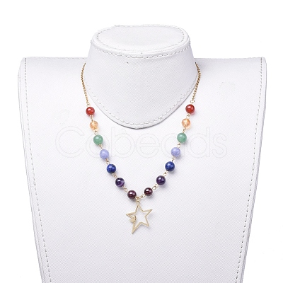 Chakra Jewelry NJEW-JN02698-03-1