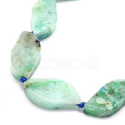 Natural Chrysocolla and Lapis Lazuli Beads Strands G-G106-F01-01-1