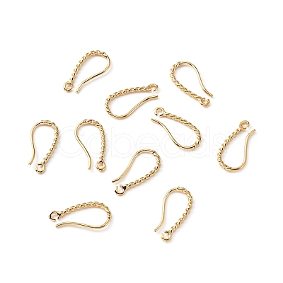 Brass Earring Hooks KK-WH0035-98-1