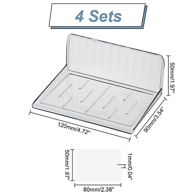 Plastic Punch-Free Camera Floating Shelves ODIS-WH0025-134A-1