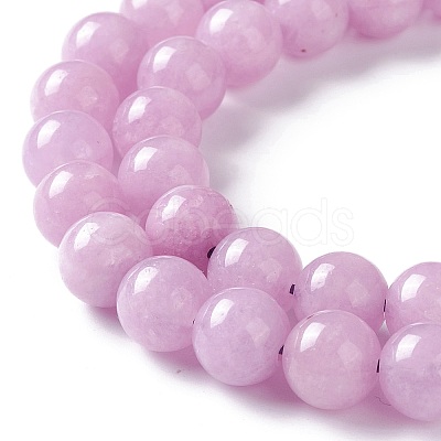 Natural White Jade Imitation Kunzite Beads Strands X-G-I299-F03-8mm-1