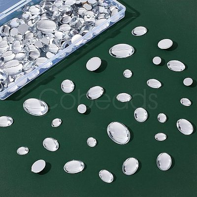 Nbeads Transparent Acrylic Cabochons TACR-NB0001-24-1