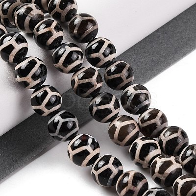 Tibetan Style dZi Beads G-U006-06D-01-1