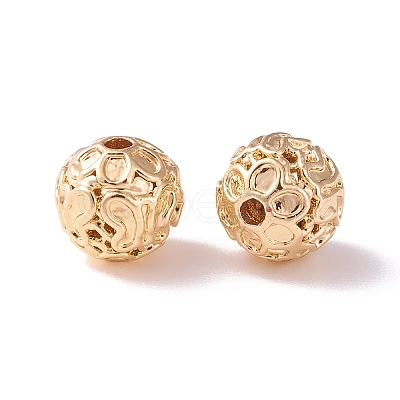 Brass Hollow Beads KK-P226-33CG-1