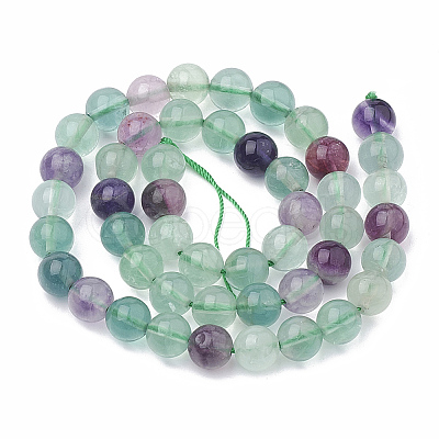 Natural Fluorite Beads Strands G-G823-03-12mm-1