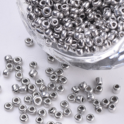 Plated Glass Seed Beads SEED-Q025-2mm-B03-1