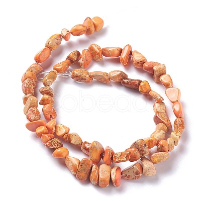 Natural Imperial Jasper Bead Strands G-P444-05B-1