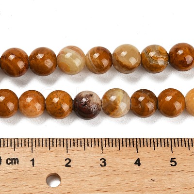 Natural Wood Lace Stone Beads Strands G-B128-A04-03-1