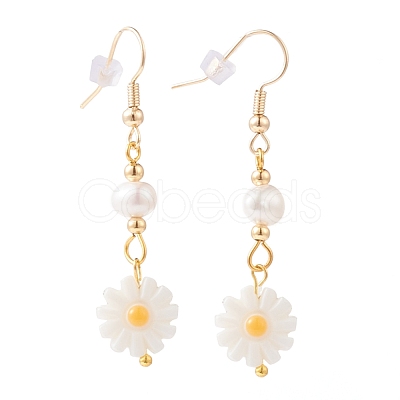 Flower Dangle Earrings EJEW-JE05781-03-1