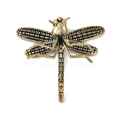 Brass Dragonfly Figurines KK-C073-04AG-1