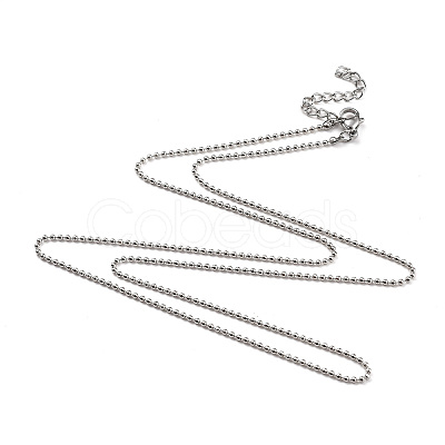 Non-Tarnish 304 Stainless Steel Ball Chain Necklaces X-NJEW-JN02912-04-1