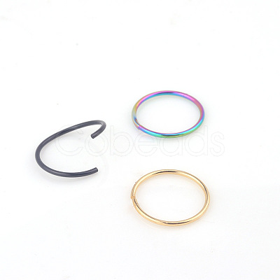 316L Stainless Steel Hoop Nose Rings WG46E6D-07-1