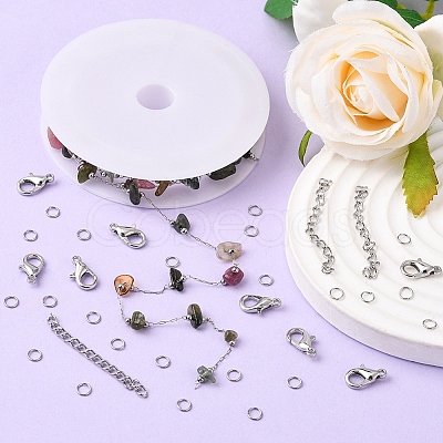 DIY Chain Necklace Bracelet Making Set DIY-YW0005-95-1