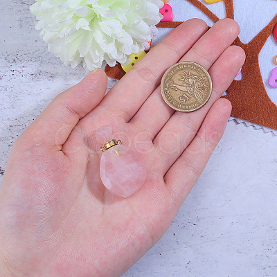 Faceted Natural Gemstone Openable Perfume Bottle Pendants G-CJ0001-36A-1