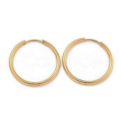 PVD Vacuum Plating 304 Stainless Steel Huggie Hoop Earrings for Women EJEW-F280-07D-G-1