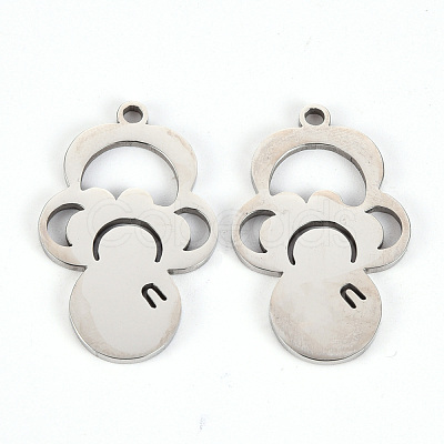 Non-Tarnish 201 Stainless Steel Pendants STAS-Q238-009-1