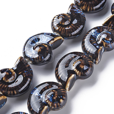 Handmade Porcelain Ceramic Beads Strands PORC-Q265-011B-1