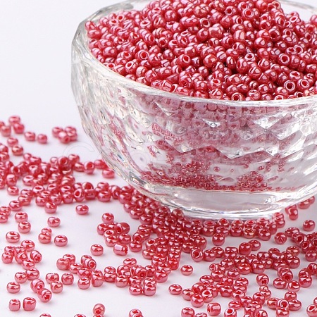 (Repacking Service Available) Glass Seed Beads SEED-C021-3mm-125B-1