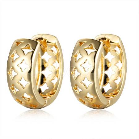 Brass Hoop Earrings EJEW-S205-JN457-2-1